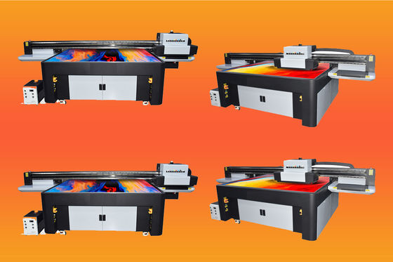 अनुकूलन योग्य अल्ट्राहाई मध्यम ऊंचाई बड़े प्रारूप प्रिंटर 4130 X 2000 X 1300 मिमी काले स्याही रंगों के साथ