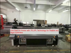 लचीले और कठोर सब्सट्रेट के लिए 7PL/3PL प्रौद्योगिकी के साथ फाइन पिक्सेल यूवी प्रिंटर